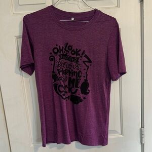 Oh look another glorious morning makes me sick purple tee medium women’s